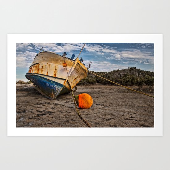 Abandoned Ship Art Print