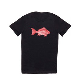 Red Snapper T Shirt | Drawing, Snapper, Printmaking, Woodblock, Fish, Relief 