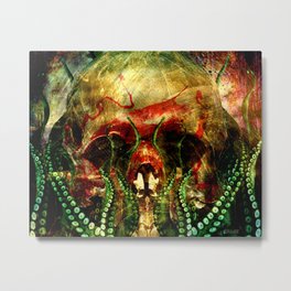 Cthulhu Metal Print | Gothic, Surrealism, Scary, Collage, Nightmares, Eldergods, Surreal, Cthulhu, Digital, Goth 