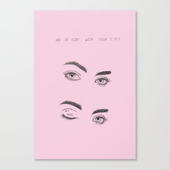 Flirt Canvas Print