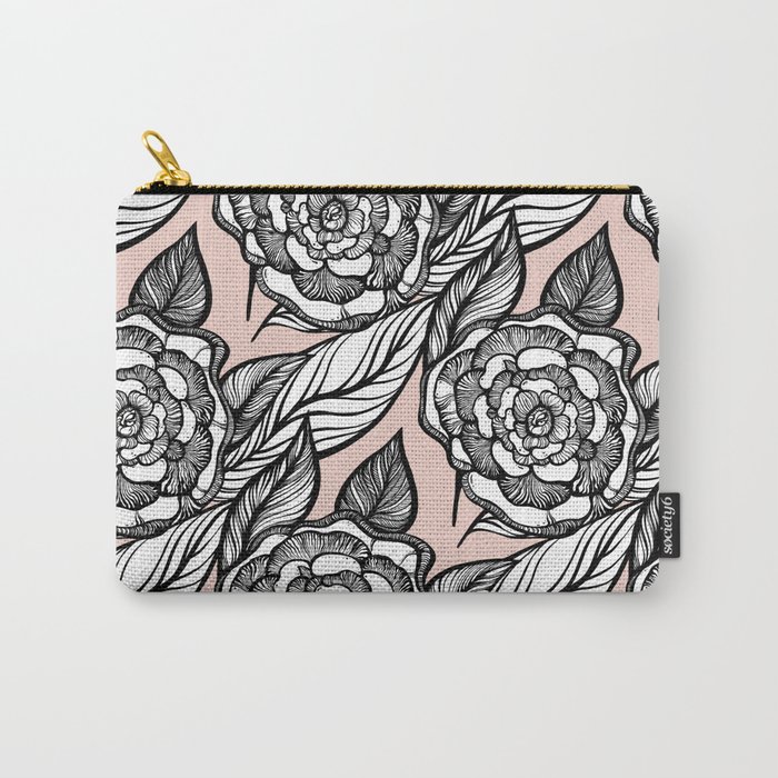 rose flowers pattern Carry-All Pouch