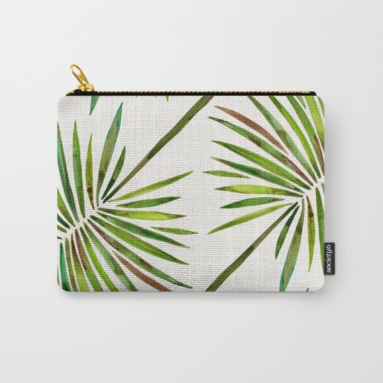 Tropical Fan Palm – Green Carry-All Pouch