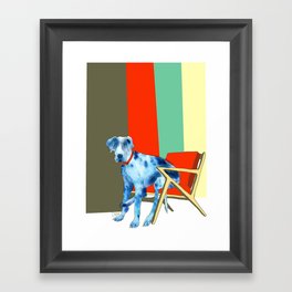 Great Dane in Chair #1 Framed Art Print