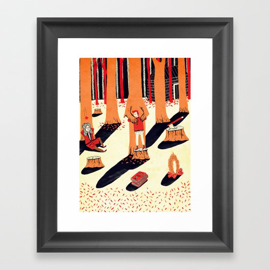 Tree Hugging Framed Art Print