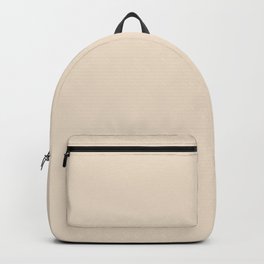 Pearled Ivory pale pastel solid color modern abstract pattern  Backpack