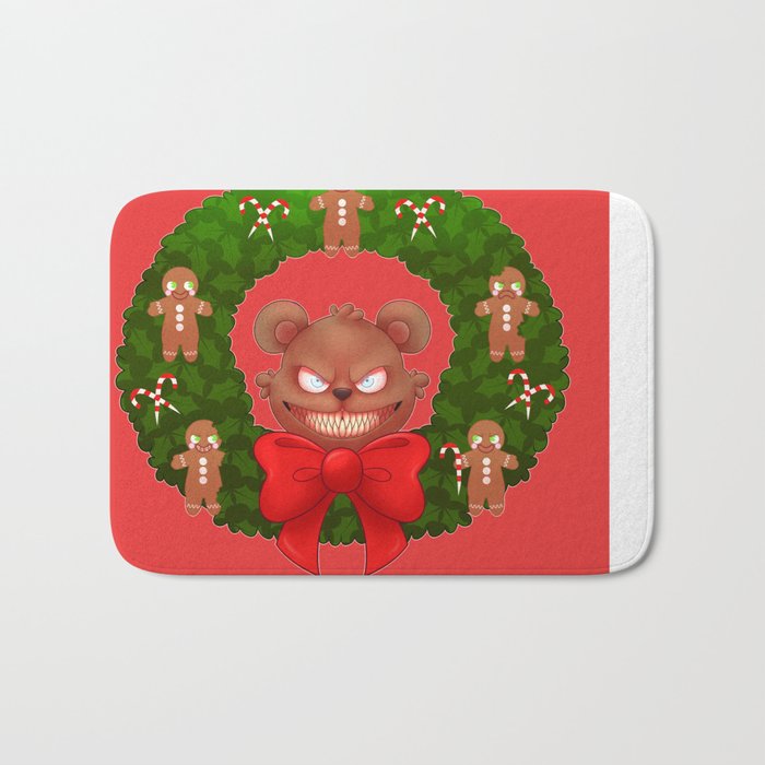 Merry Krampus Bath Mat