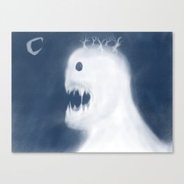 L'iniids looks to their moon Canvas Print