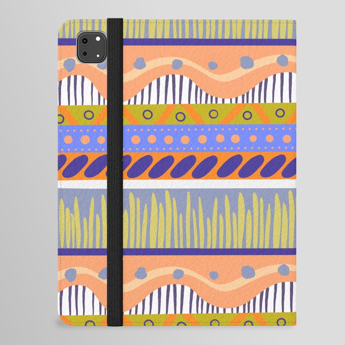 Modern Pattern- Orange iPad Folio Case