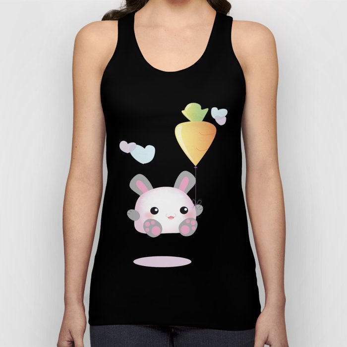 Jumping Kawaii Bunny Tank Top