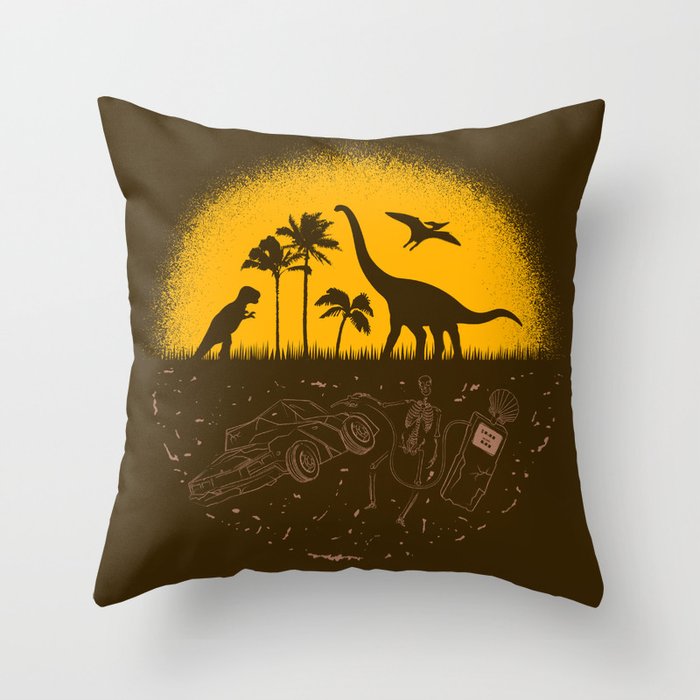 Fossil Fuel Throw Pillow
