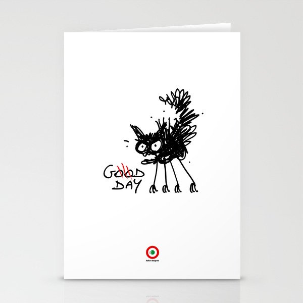 CAT, good day Stationery Cards