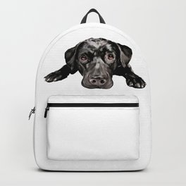 Waiting to Love Backpack | Adopt, Black, Painting, Pound, Labrador, Dog, Shelter, Lab 