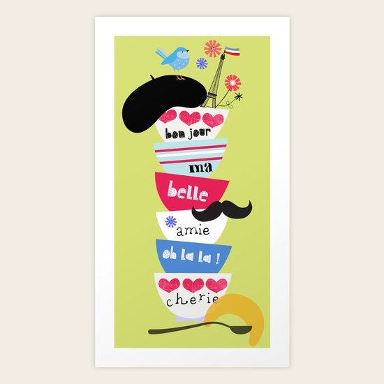 bon jour ma belle Art Print