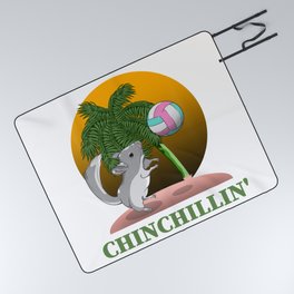 Chinchilla Chinchillin' Picnic Blanket