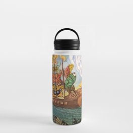 (Copy of) Ship with the Butterfly Sails by Salvador Dalí Sticker Water Bottle