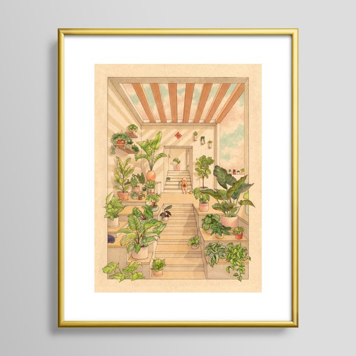 Houseplants Framed Art Print