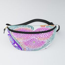 Boho Hearts and Flowers Fanny Pack