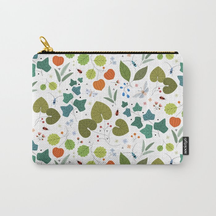 Firebug Forest white background Carry-All Pouch