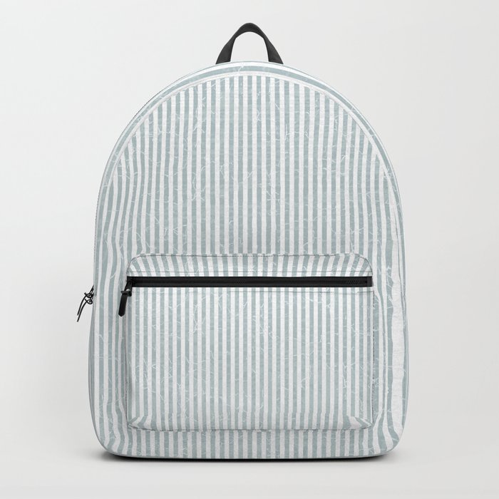 Blue - Gray Thin Stripes Backpack