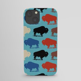 Colorful Buffalo Bison Pattern 279 iPhone Case
