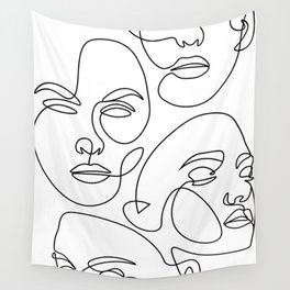 Multiple Face Wall Tapestry