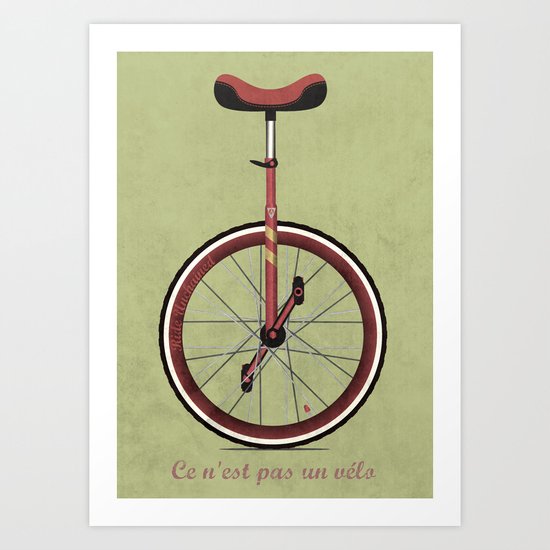 Unicycle Art Print