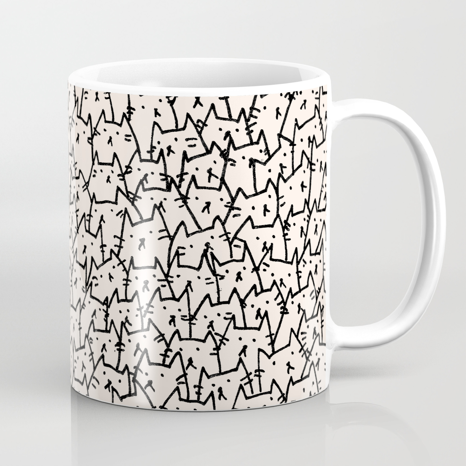 A Lot Of Cats Coffee Mug By Kittenrain Society6