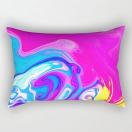 Liquid Color Colorful Marble 9 Rectangular Pillow