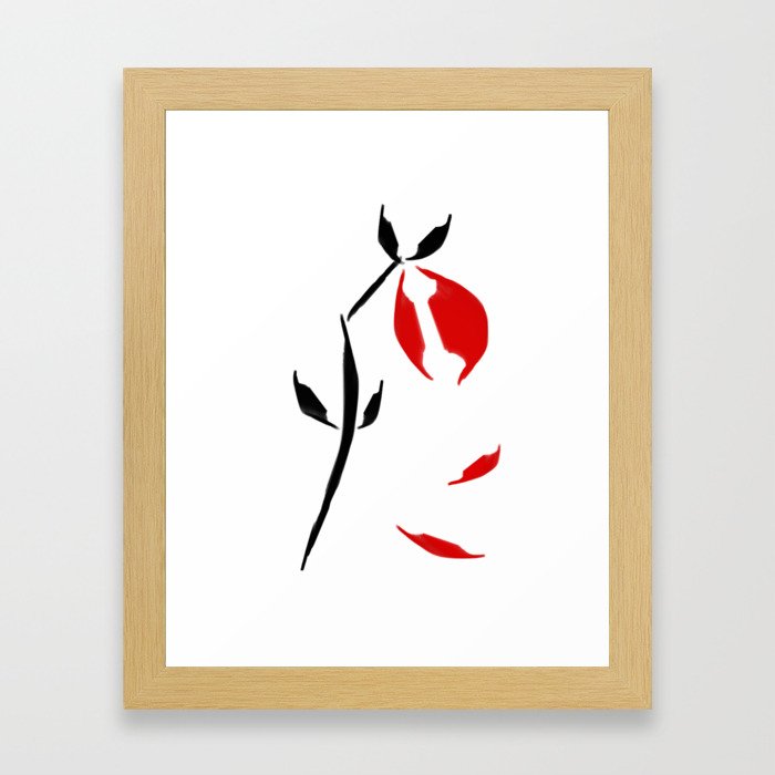 Wilting Rose Framed Art Print