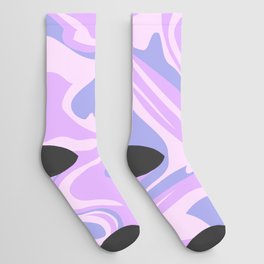 marbled peace_pink purple pastel Socks