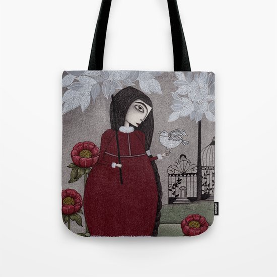 Winterbird, or Hope is a Thing With Feathers Tote Bag