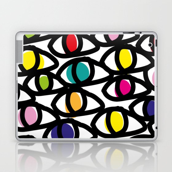 Colorful Abstract Eyes  Laptop & iPad Skin
