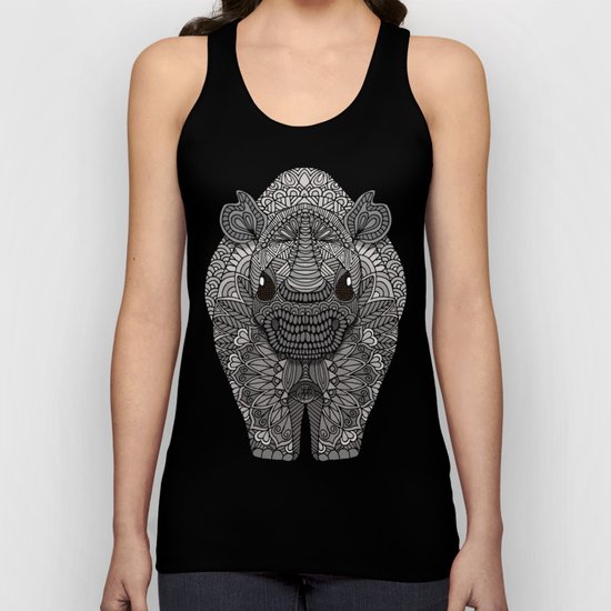 Ornate Rino Unisex Tank Top