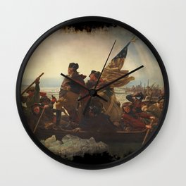 Washington Crossing the Delaware Wall Clock