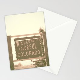 welcome to colorful colorado Stationery Cards