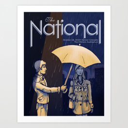 The National band poster (Sad) Art Print
