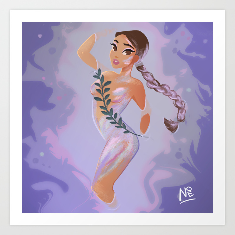 God Is A Woman Art Print By Pinnedacorsa Society6