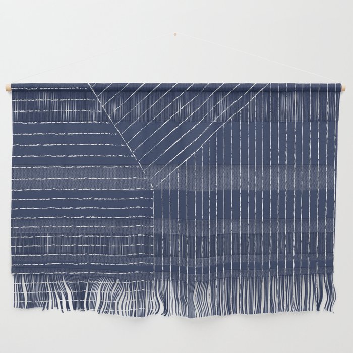 Lines (Navy) Wall Hanging