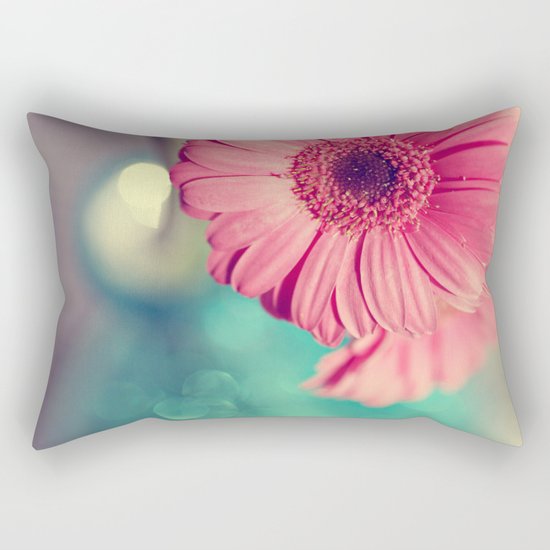 Pink Gerbera Daisy Rectangular Pillow