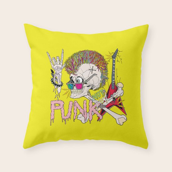 Punk Throw Pillow