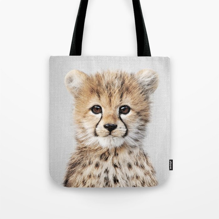 Baby Cheetah - Colorful Tote Bag