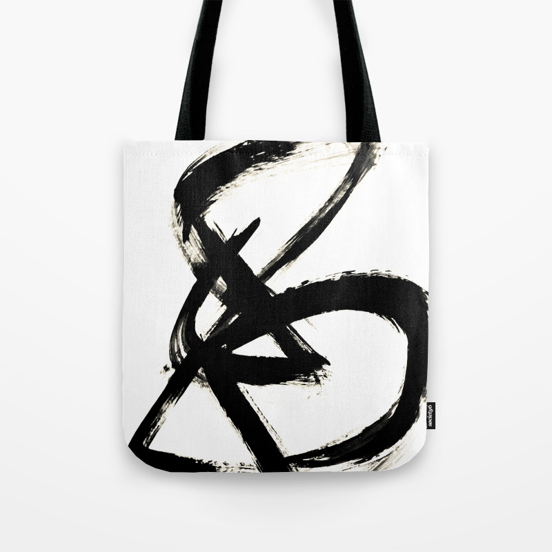 simple black tote