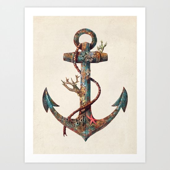 Lost at Sea - colour option Art Print