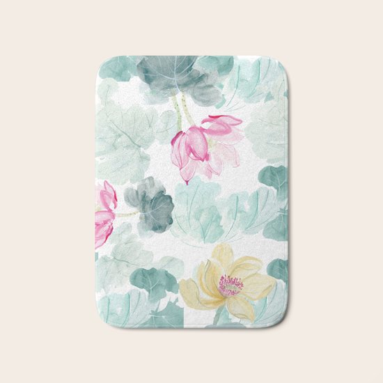 water lilies Bath Mat