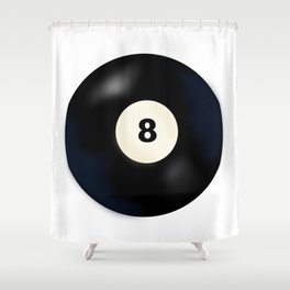 8 Ball Shower Curtain
