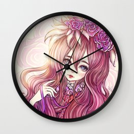baby doll *GirlsCollection* Wall Clock | Pop Art, Love, Painting, People 