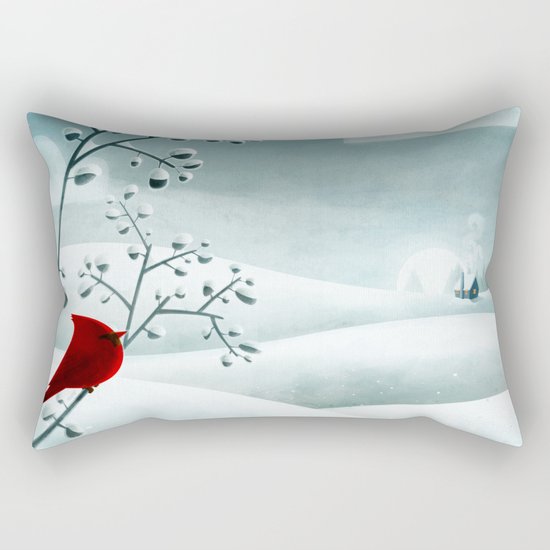 Cardinal by Friztin Rectangular Pillow