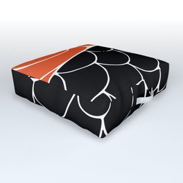 Sashimi food illustration Outdoor Floor Cushion | Pattern, Sashimi, Food, Foodart, Pop Art, Foodillustration, Fish, Black, Japanese, Stencil 