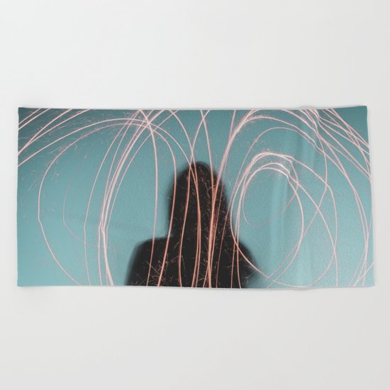 Light face Beach Towel