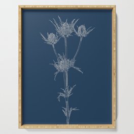 Milk Thistle Blueprint Serving Tray